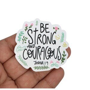 Sticker Bundles 12x$6 Religious Christian Bible Verse Joshua 1:9